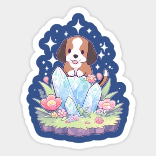 Beagle Dog Crystal Sticker